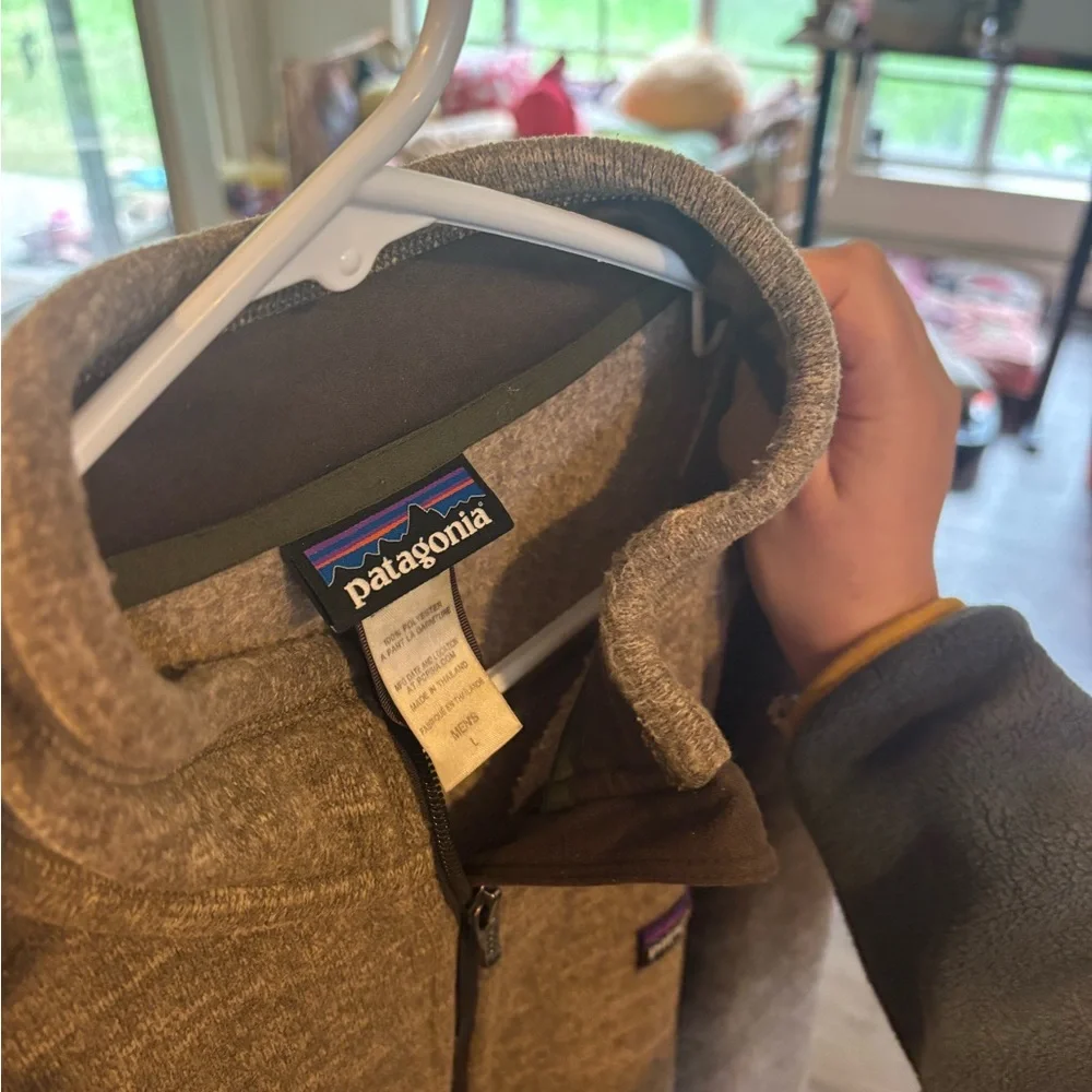 Patagonia men’s better sweater fleece jacket brown size large - Picture 3 of 6